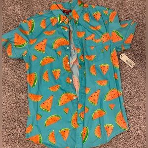 Size small watermelon button up summer shirt